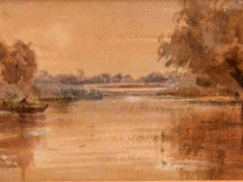 1729-George Keate - Scena con lago